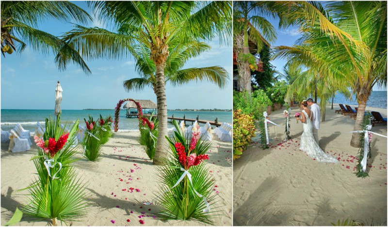 Caribbean Beach Weddings In Placencia Belize Chabil Mar The